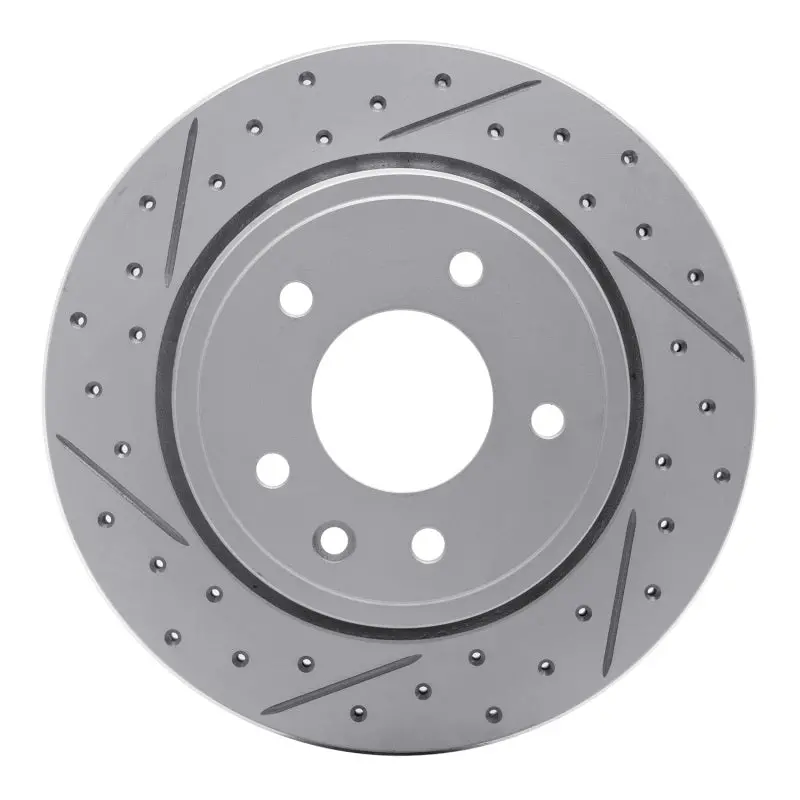 R1 95-06 Jaguar Xjr Rear Right Drilled & Slotted Geo-Carbon Rotor 1