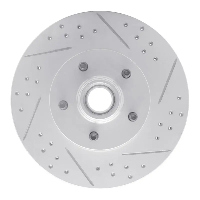 R1 95-11 Ford Explorer Front Right Drilled & Slotted Geo-Carbon Rotor 1