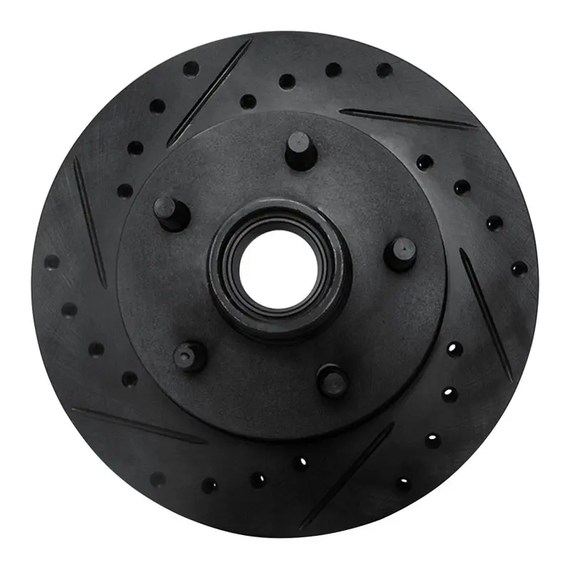 R1 95-97 Ford Ranger (Usa/Canada) Front Left Drilled & Slotted Black Brake Rotor 1
