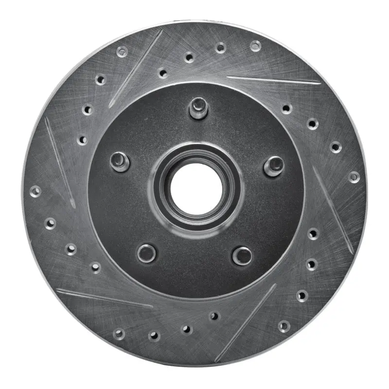 R1 95-97 Ford Ranger (Usa/Canada) Front Left Drilled & Slotted Silver Brake Rotor 1