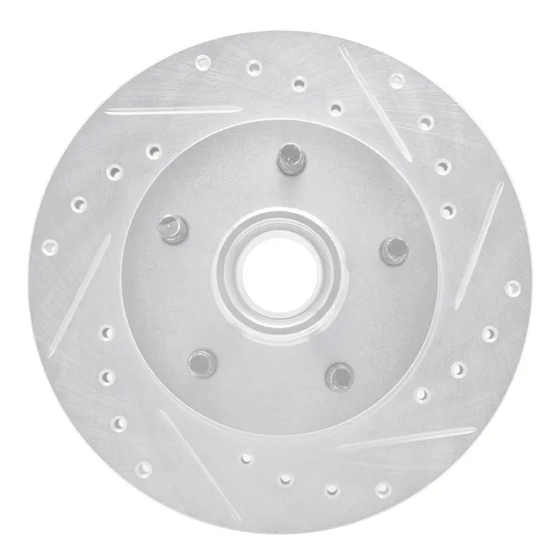 R1 95-97 Ford Ranger (Usa/Canada) Front Right Drilled & Slotted Silver Brake Rotor 1