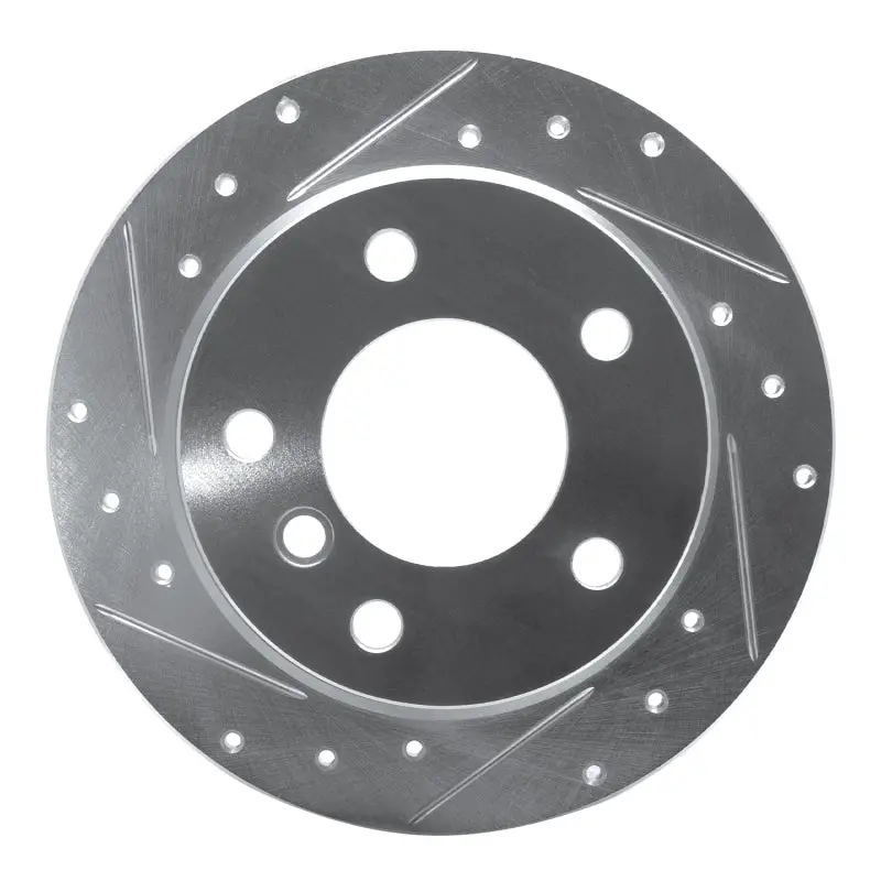 R1 96-02 Bmw Z3 Rear Left Drilled & Slotted Silver Brake Rotor 1