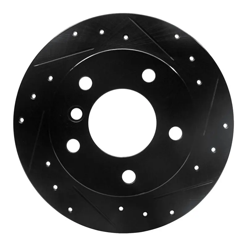 R1 96-02 Bmw Z3 Rear Right Drilled & Slotted Black Brake Rotor 1