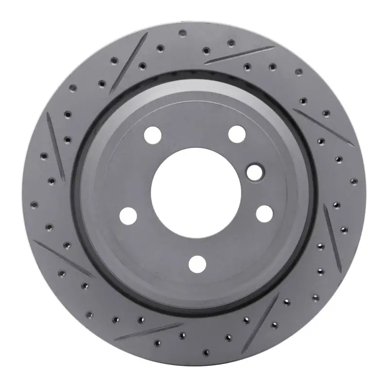 R1 96-03 Bmw 525I (Usa/Canada) Rear Left Drilled & Slotted Geo-Carbon Rotor 1