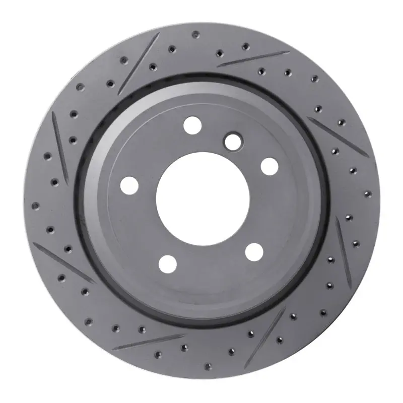 R1 96-03 Bmw 530I Rear Right Drilled & Slotted Geo-Carbon Rotor 1