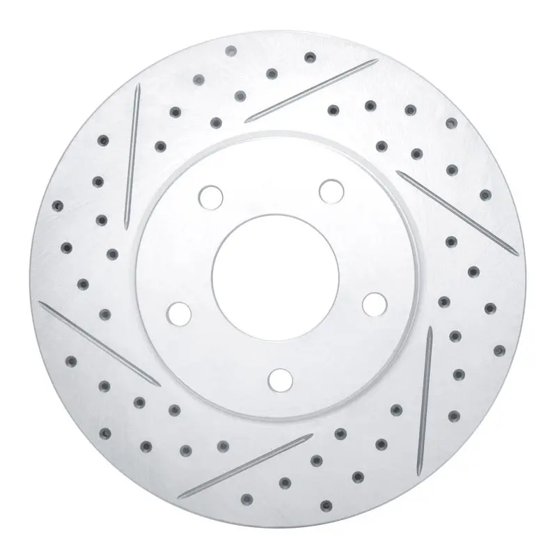 R1 97-03 Jaguar Vanden Plas Front Left Drilled & Slotted Geo-Carbon Rotor 1