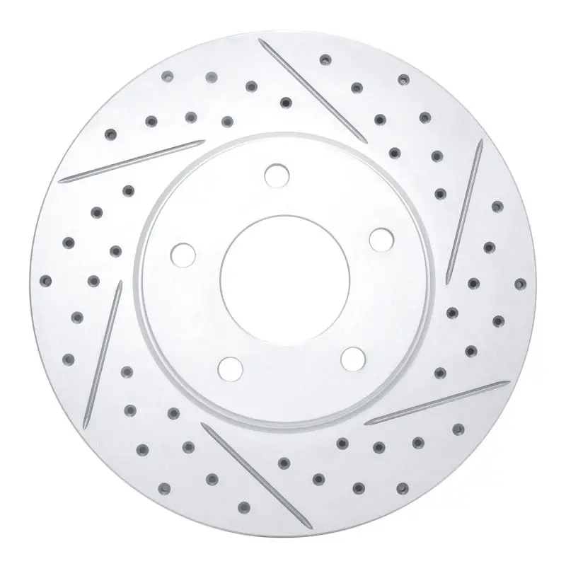 R1 97-03 Jaguar Vanden Plas Front Right Drilled & Slotted Geo-Carbon Rotor 1