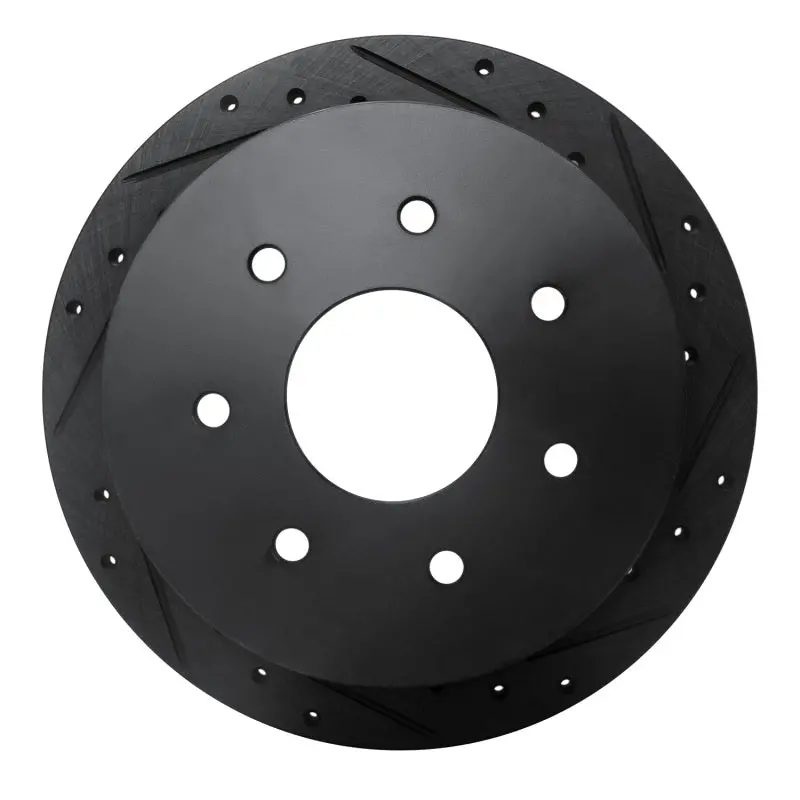 R1 97-04 Ford F-150 4Wd Rear Right Drilled & Slotted Black Brake Rotor 1
