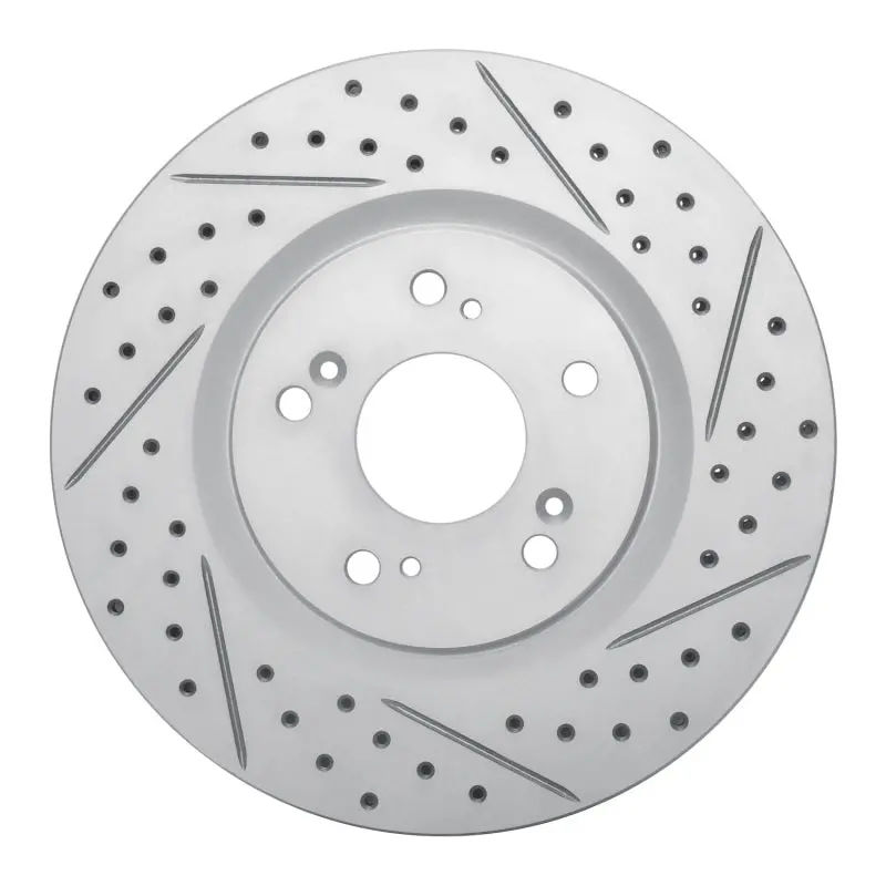R1 97-05 Acura Nsx Rear Right Drilled & Slotted Geo-Carbon Rotor 1