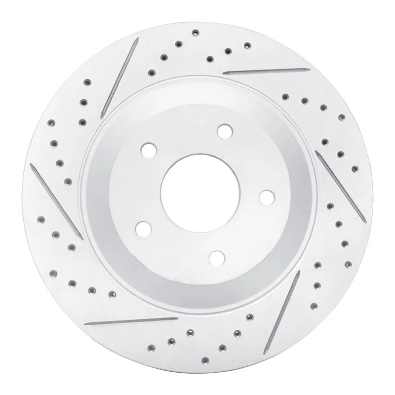 R1 97-09 Cadillac Xlr Right Front Drilled & Slotted Geo-Carbon Rotor 1