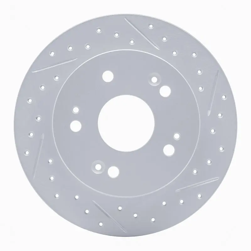 R1 97-15 Acura Csx Rear Right Drilled & Slotted Geo-Carbon Rotor 1