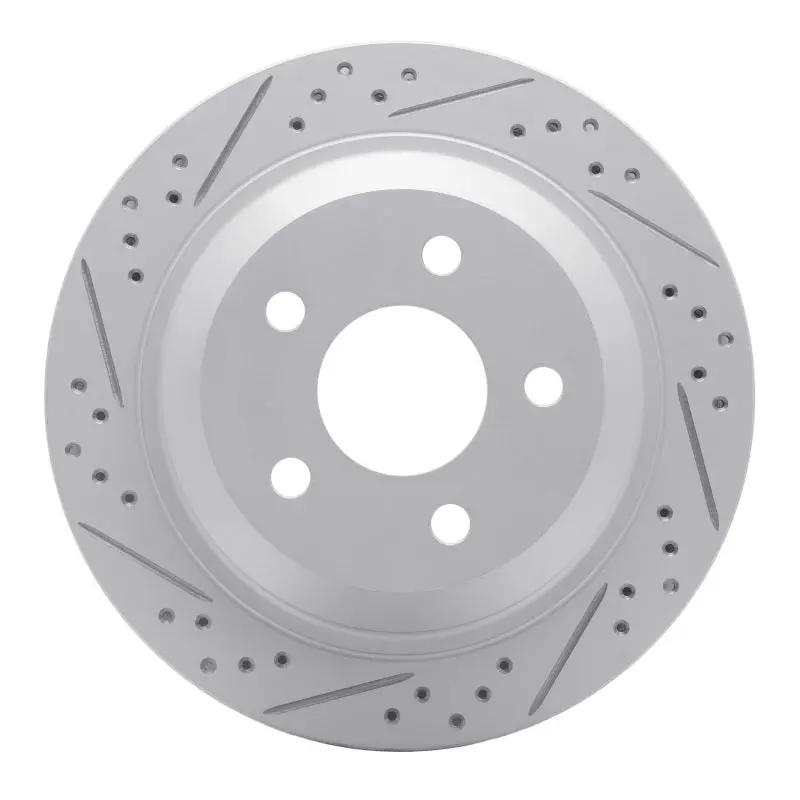 R1 98-02 Chevrolet Camaro Rear Left Drilled & Slotted Geo-Carbon Rotor 1