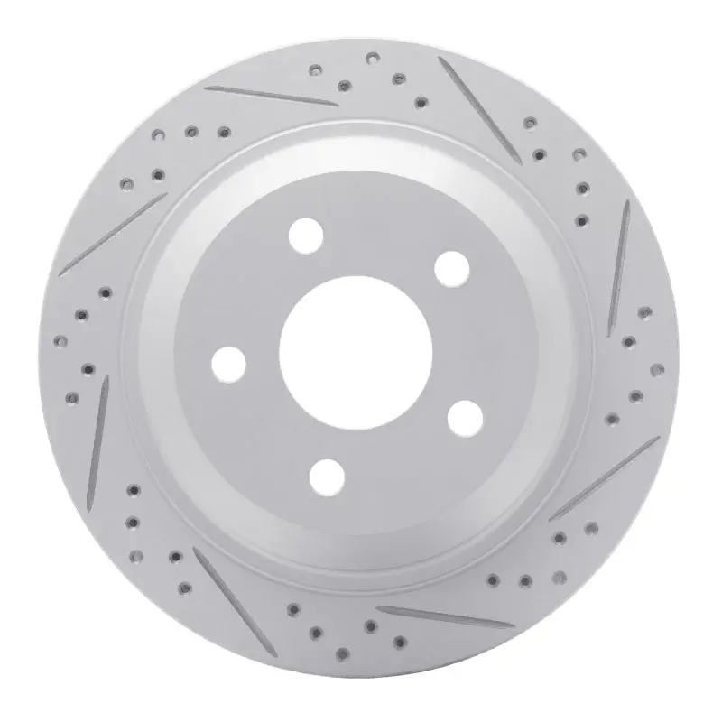 R1 98-02 Chevrolet Camaro Rear Right Drilled & Slotted Geo-Carbon Rotor 1