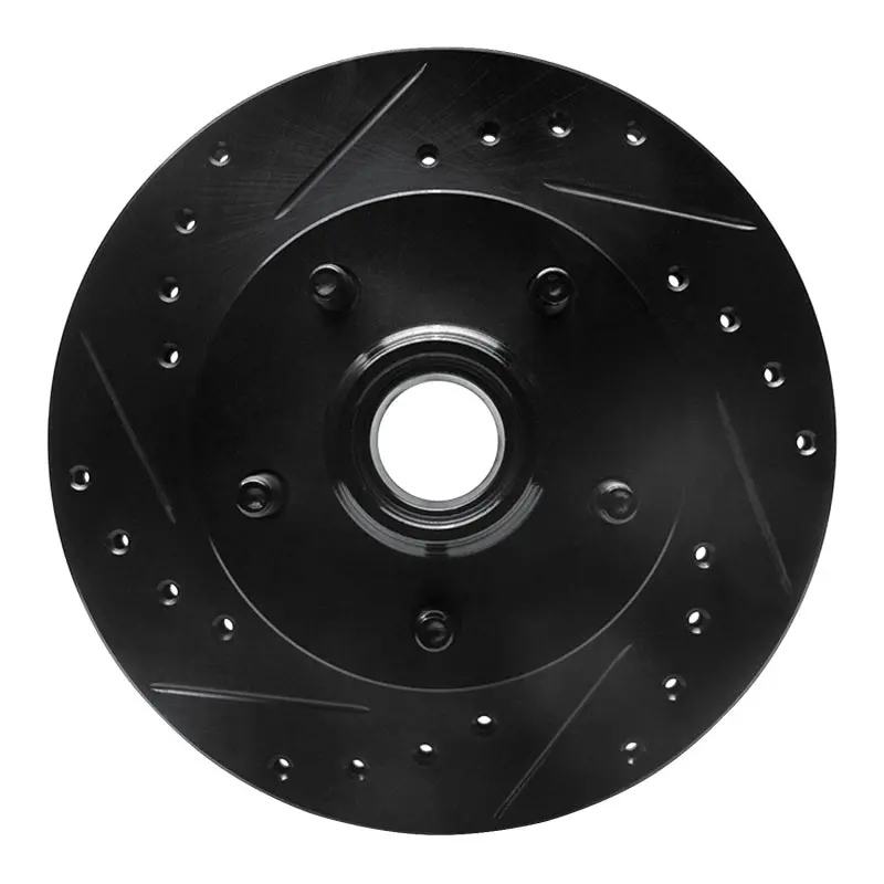 R1 98-02 Ford Ranger (Usa/Canada) Front Left Drilled & Slotted Black Brake Rotor 1