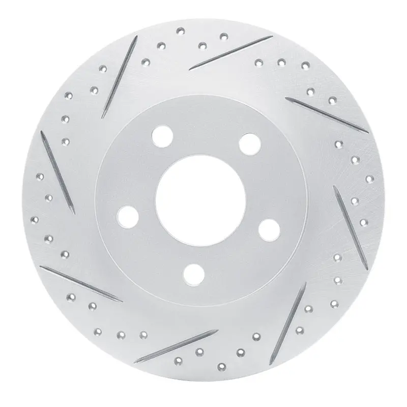 R1 98-05 Buick Park Avenue Rear Left Drilled & Slotted Geo-Carbon Rotor 1