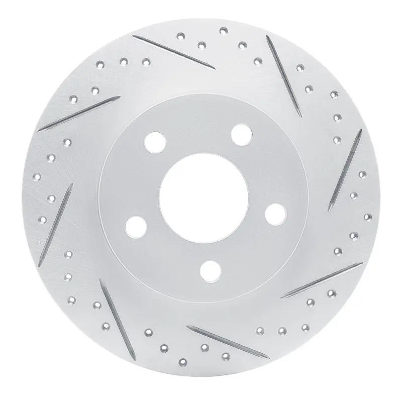R1 98-05 Buick Park Avenue Rear Right Drilled & Slotted Geo-Carbon Rotor 1