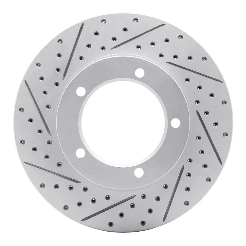R1 98-07 Lexus Lx470 Front Left Drilled & Slotted Geo-Carbon Rotor 1