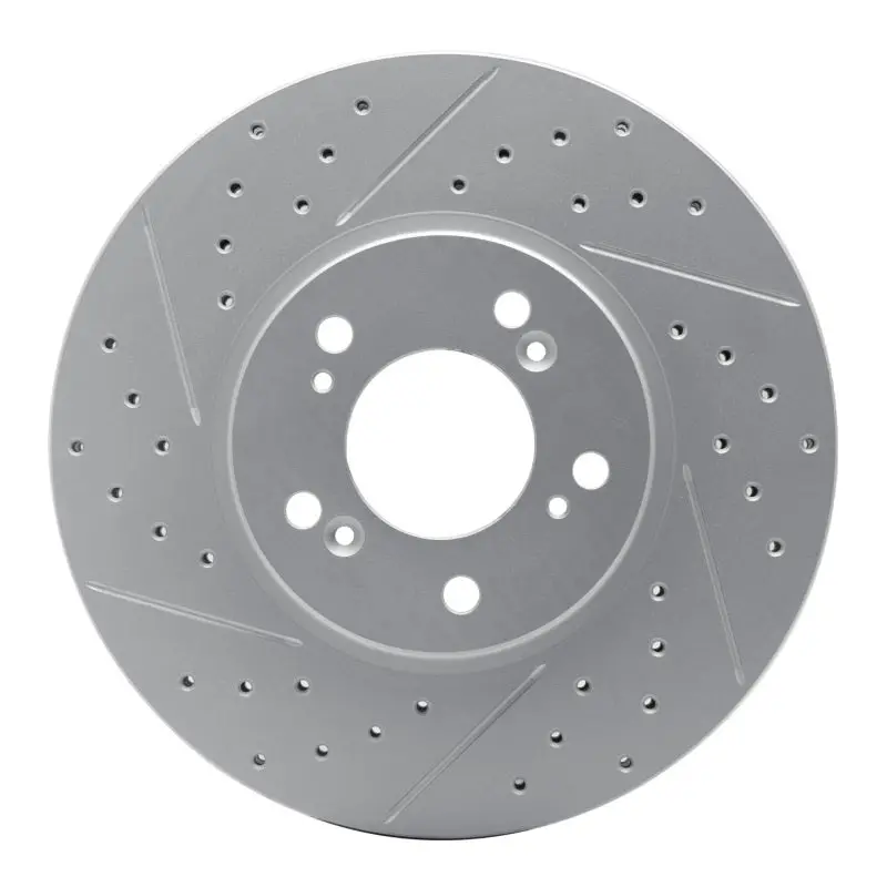 R1 99-04 Acura Rl Front Left Drilled & Slotted Geo-Carbon Rotor 1