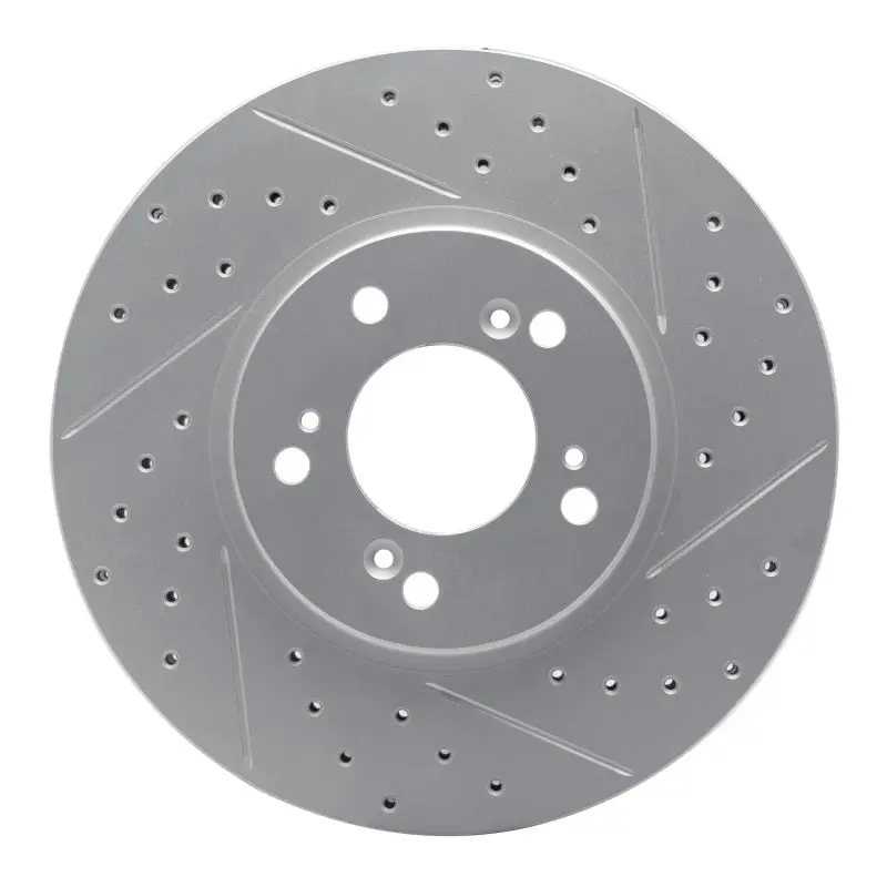R1 99-04 Acura Rl Front Right Drilled & Slotted Geo-Carbon Rotor 1