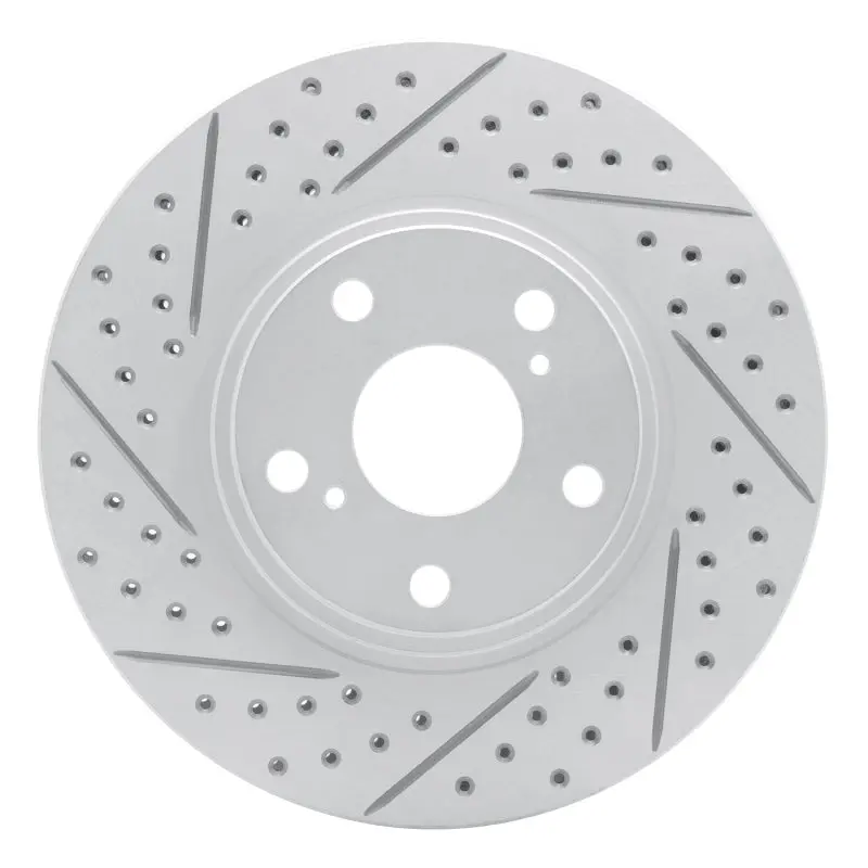R1 99-07 Lexus Rx300 Front Left Drilled & Slotted Geo-Carbon Rotor 1