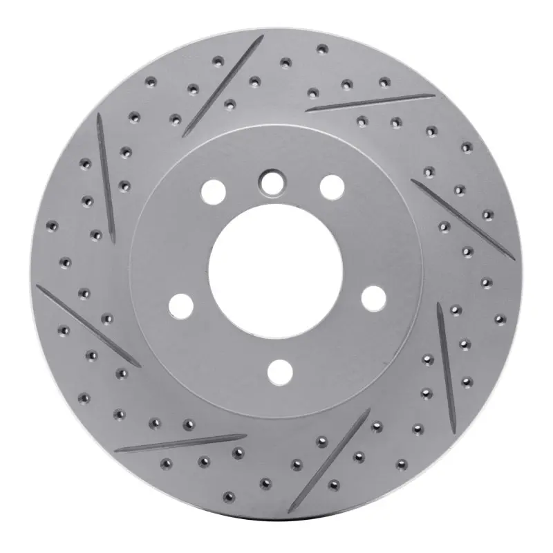 R1 99-08 Bmw Z4 Front Left Drilled & Slotted Geo-Carbon Rotor 1
