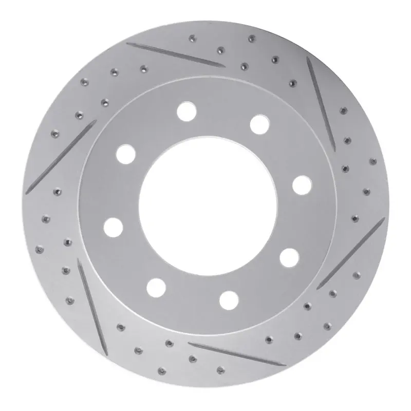 R1 99-25 Chevrolet Silverado 1500 Hd Classic Rear Right Drilled & Slotted Geo-Carbon Rotor 1