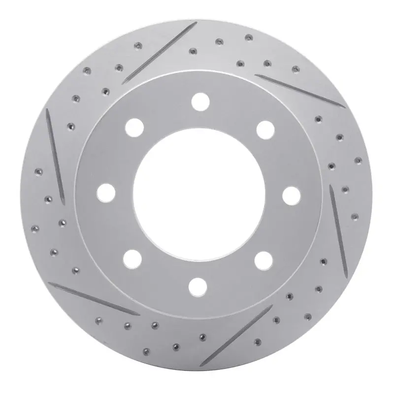 R1 99-25 Chevrolet Suburban 2500 Rear Left Drilled & Slotted Geo-Carbon Rotor 1