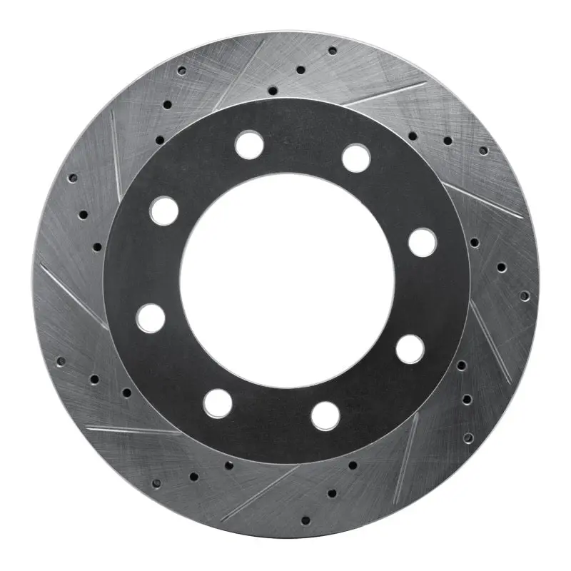 R1 99-99 Ford F-350 Super Duty 4Wd Front Left Drilled & Slotted Silver Brake Rotor 1