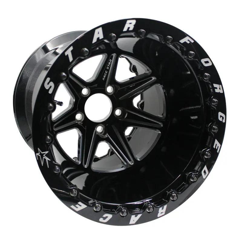 Race Star 72 Valstar 15X12 / 5X4.75Bc / 3.5Bs / 3.072In Cb / Black W/Machined Accents Wheel 1