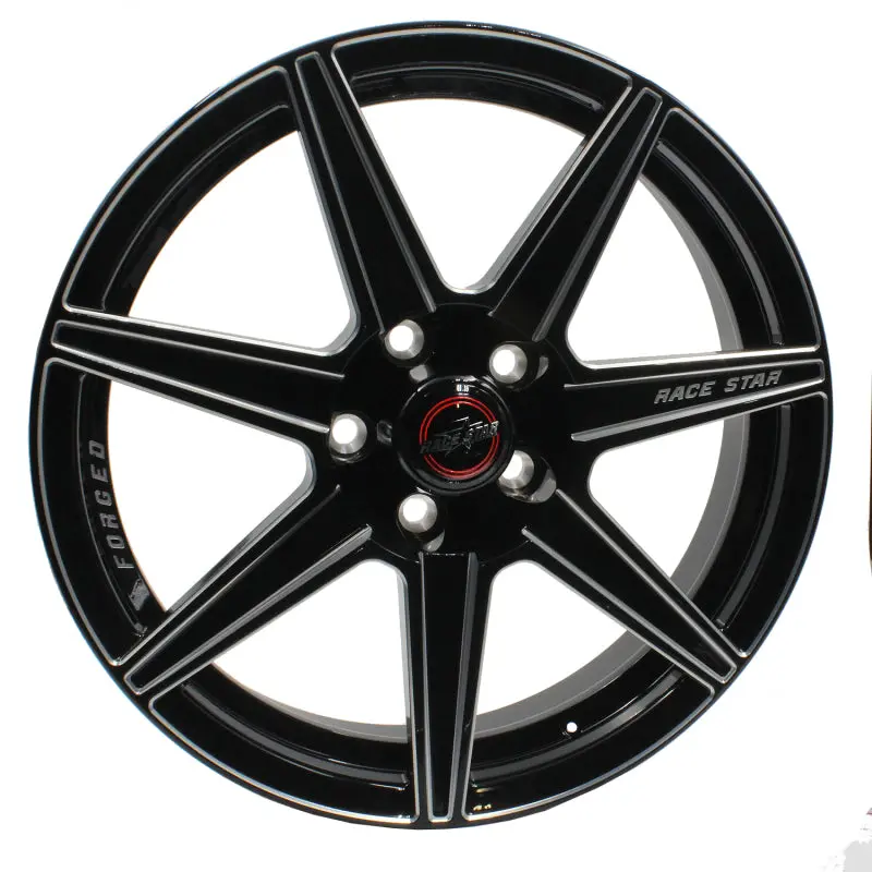 Race Star 72 Valstar 15X3.75 / 5X4.50Bc / 1.75Bs / 3.072In Cb / Black W/Machined Accents Wheel 1