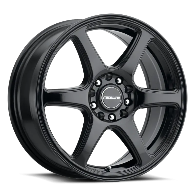 Raceline 146B Matrix 18X8in / 5X100/5X114.3 Bp / 40Mm Offset / 72.62Mm Bore - Gloss Black Wheel 1