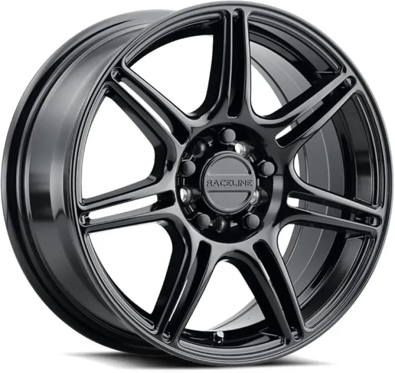 Raceline 148B Apex 16X7in / 5X100 / 5X114.3 Bp / 40Mm Offset / 72.62Mm Bore - Gloss Black 1