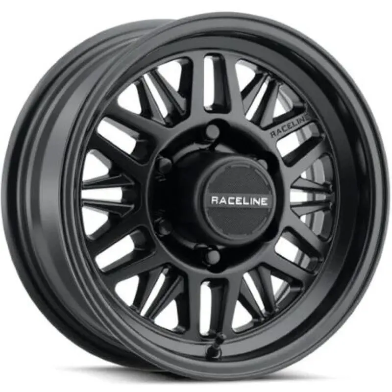 Raceline 451B Ryno Tr Trailer 15X6in / 5X5 Bp / 0Mm Offset / 3.19Mm Bore - Satin Black 1