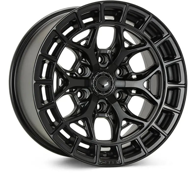 Vossen Hfx-6 22X9.5 - 6X139.7 - Et30 - Deep - 95.1 - Satin Black Wheel 1