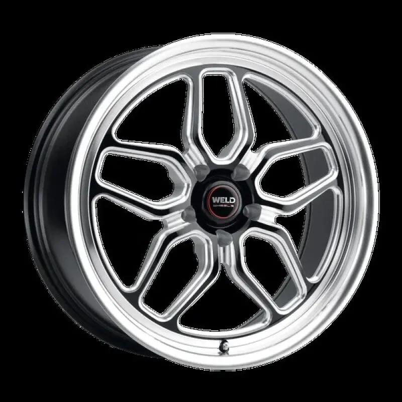 Weld Racing 17X10 Laguna Drag 5X120 Et34 Bs7.15 Gloss Blk 78.1 Wheel 1