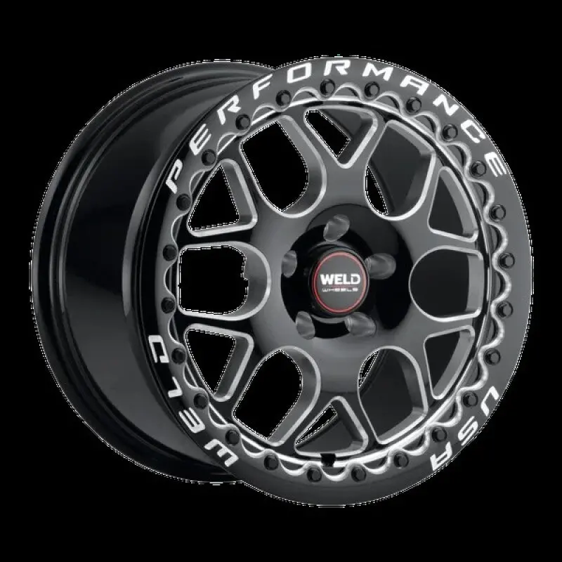Weld Solana Beadlock 18X10 / 5X120 Bp / Et42 / 78.1Mm Bore - Gloss Black Mil Dia Wheel 1