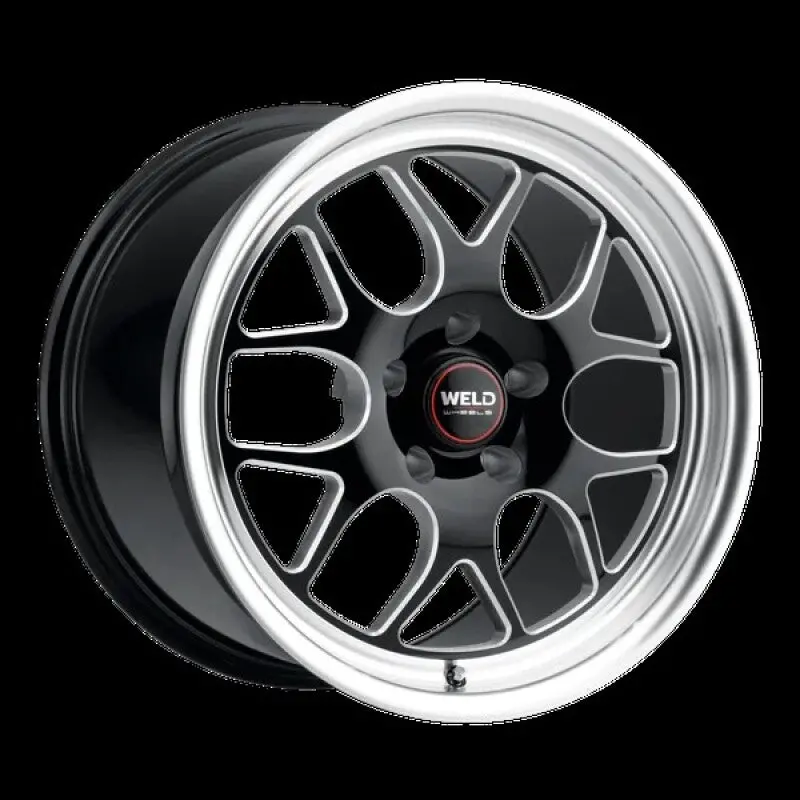 Weld Solana Drag 18X8 / 5X120 Bp / Et15 / 5.09In Bs / 78.1 Dia - Gloss Black Mil Wheel 1
