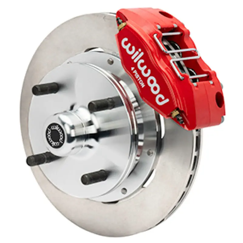 Wilwood 73-76 Porsche 914 Front Powerlite Brake Kit Plain Face - Red 1