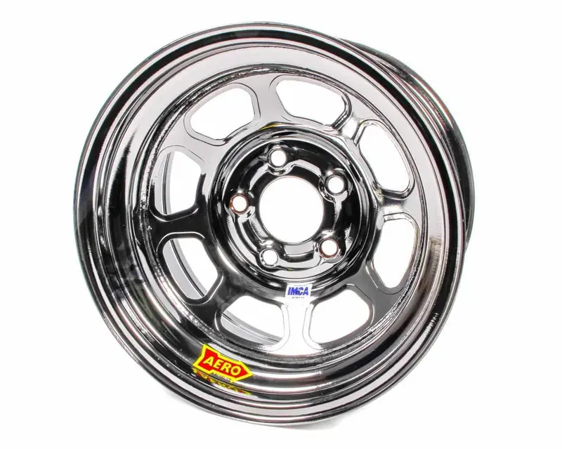 Aero Race Wheels 52-985030Blk 15X8 3In 5.00 Black Chrome 1
