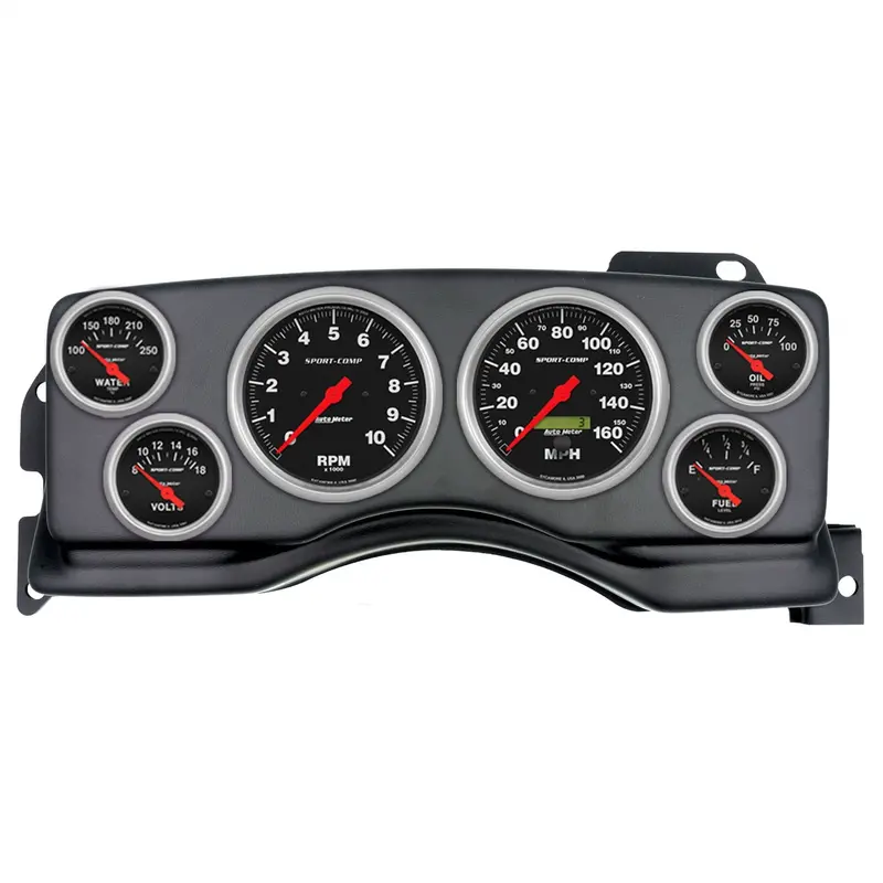 Autometer 2927-11 Direct-Fit Dash Kit – Fits 1990–1993 Ford Mustang (3 3/8" × 2 + 2 1/16" × 4) – Sport-Comp Gauges 1