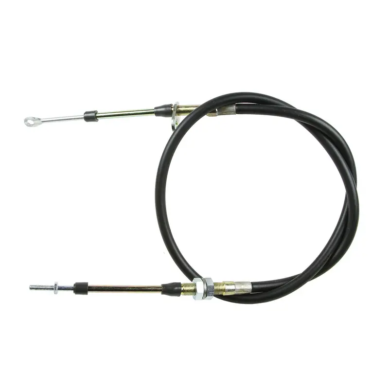 B&M 81832 Super Duty Race Shifter Cable; 4 Ft.; Eyelet/Threaded; Black; 1