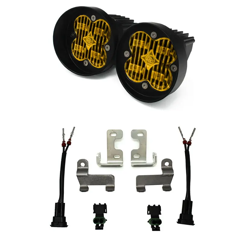 Baja Designs 447679 Fog Pocket Kit – Squadron Sae Amber Fog Lights For 2012–2021 Toyota Rav4 1