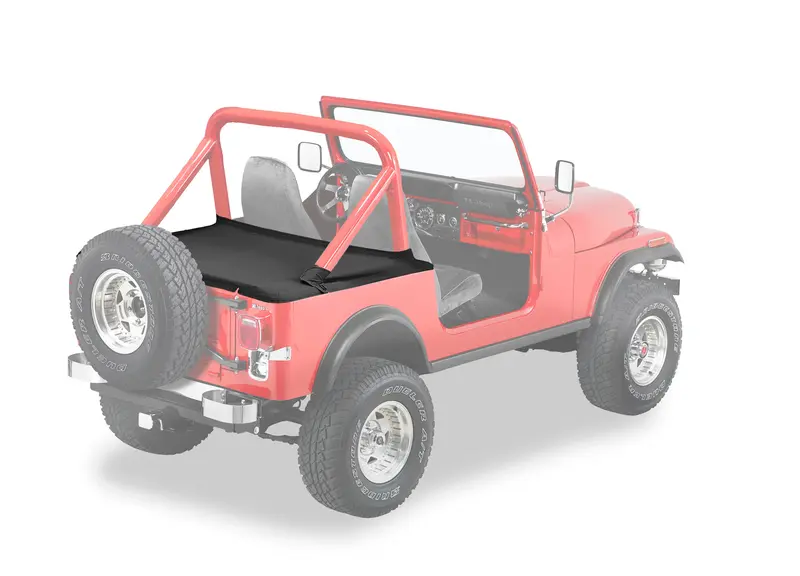 Bestop Duster Deck Cover For Jeep Cj7 (1980–1986) And Yj Wrangler (1987–1991) – Black Crush Vinyl 1