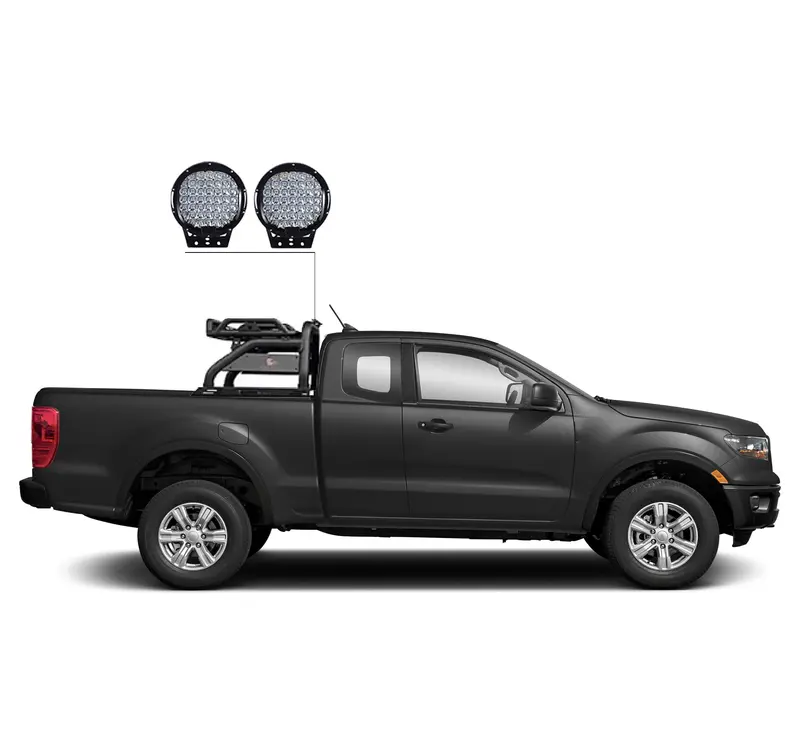 Black Horse Off-Road Atlas Roll Bar Kit – Black Finish (Atrb8Bk-Pl69B) 1
