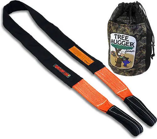 Bubba Gear Tree Hugger Recovery Strap – 10-Foot Orange Nylon With Protective Padding 1
