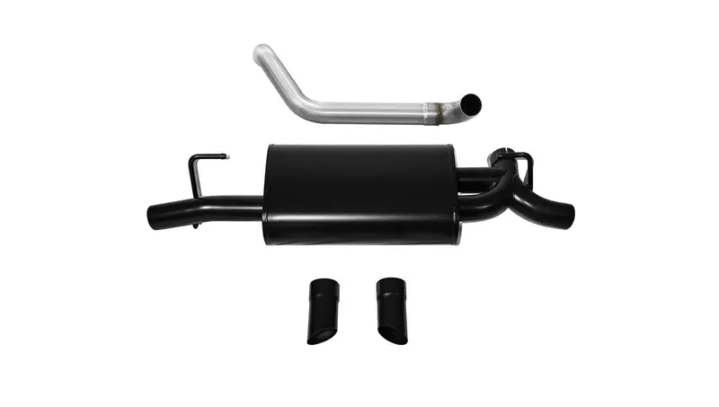 Corsa Performance 21013Blk Axle-Back Exhaust For 2018+ Jeep Jl Wrangler – 2.5-Inch Dual Exit, Black Finish 1