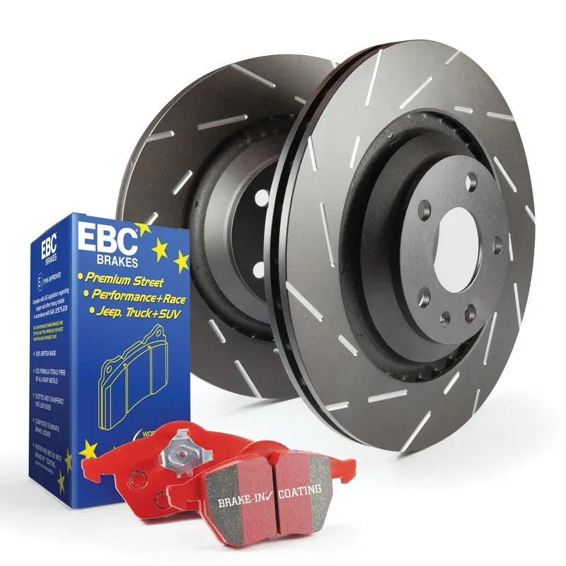 Ebc Brakes S4 Redstuff Performance Pad & Usr Drilled Rotor Kit 1