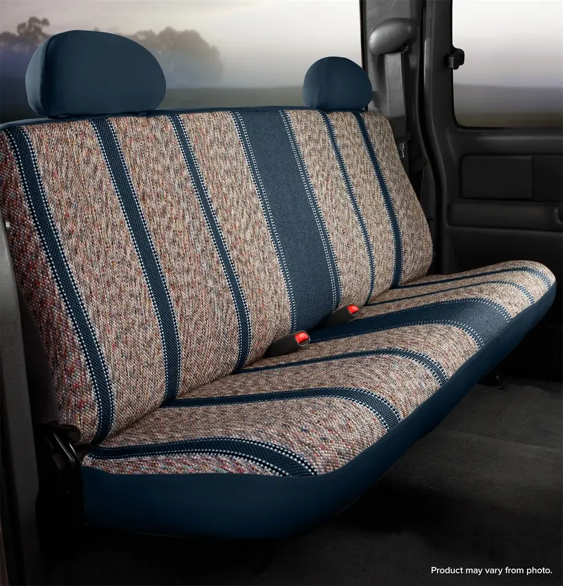 Fia Tr42-71 Navy Custom Bench Seat Covers For Jeep Wrangler – Saddle Blanket Design 1