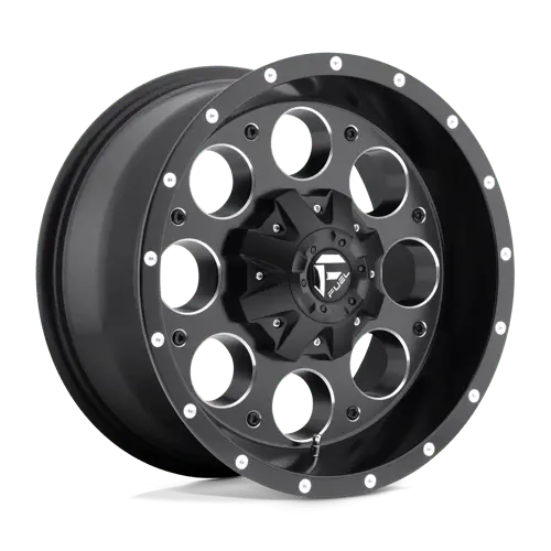 Fuel 1Pc D52515008537 D525 15X10 5X5.5 Mt-Blk-Mil -43Mm 1