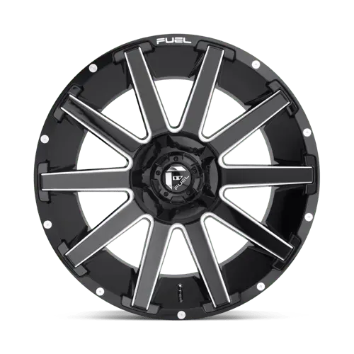 Fuel D61520902650 D615 Forged Alloy Wheel – 20X9", 5X4.5/5.0, Gloss Black Machined Lip 1